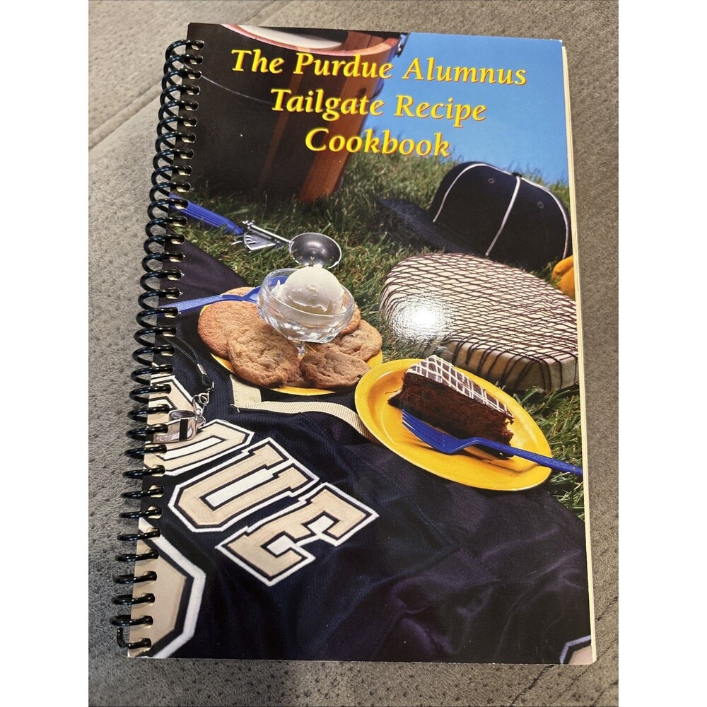 VTG 1999 Purdue Alumnus Tailgate Recipe Cookbook Boilermakers Tailgating